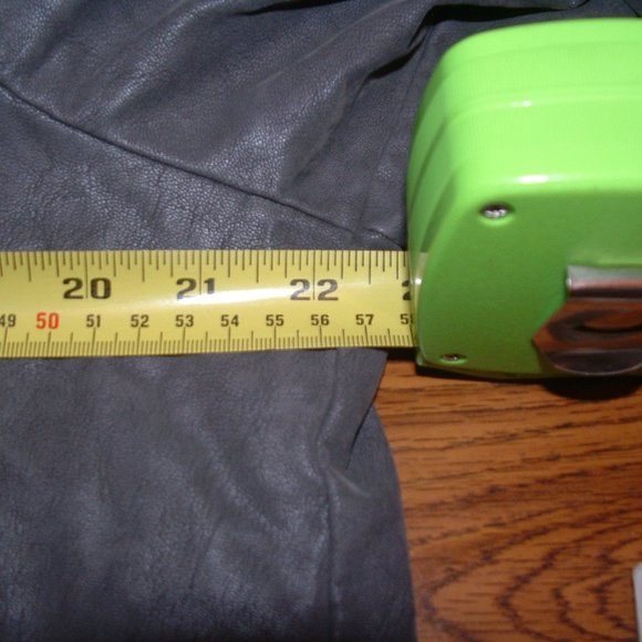 Loft Size 16 Gray Faux Nubuck Leather Moto Jacket (NWT) - Picture 8 of 14